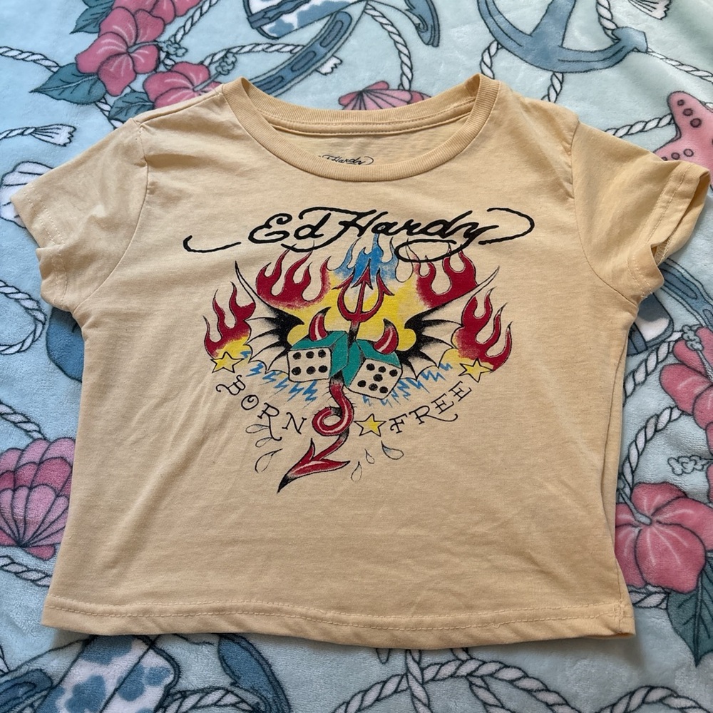 Ed Hardy crop top